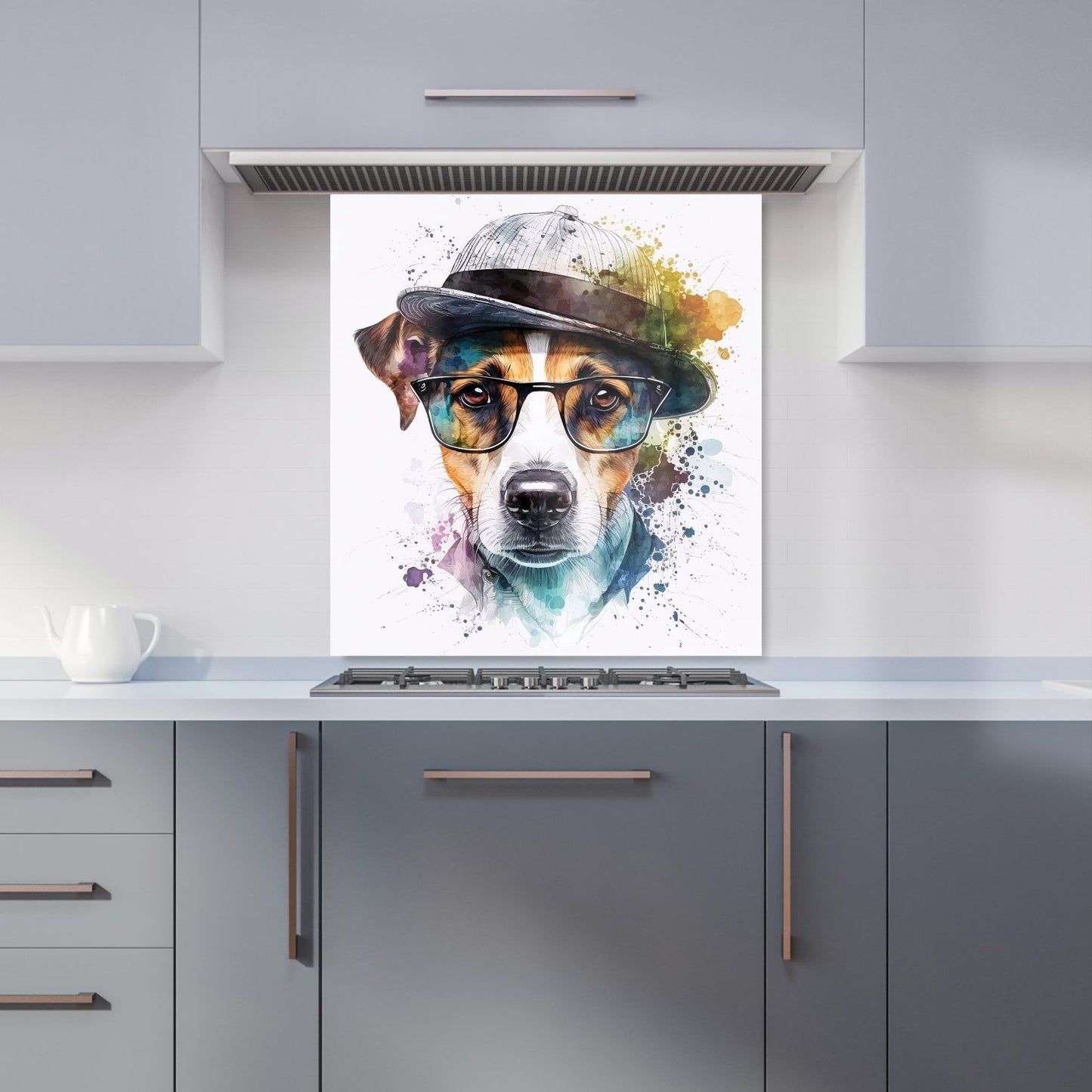 Jack Russell Dog Splashart Kitchen Splashback