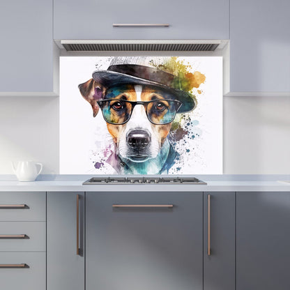 Jack Russell Dog Splashart Kitchen Splashback
