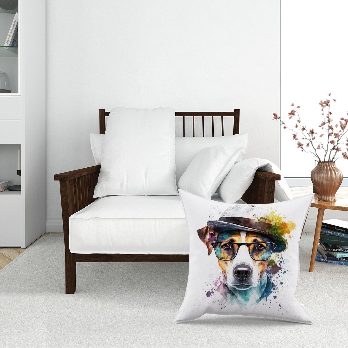 Jack Russell Dog Splashart Pet Bed