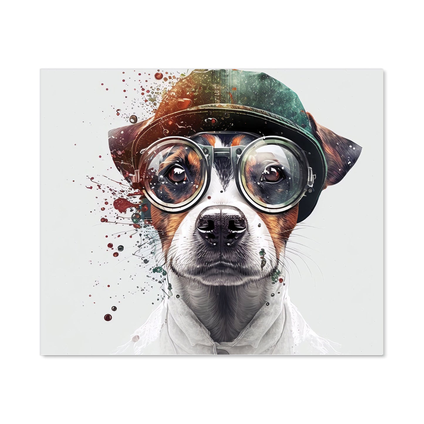 Jack Russell Terrier Dog Splashart Kitchen Splashback