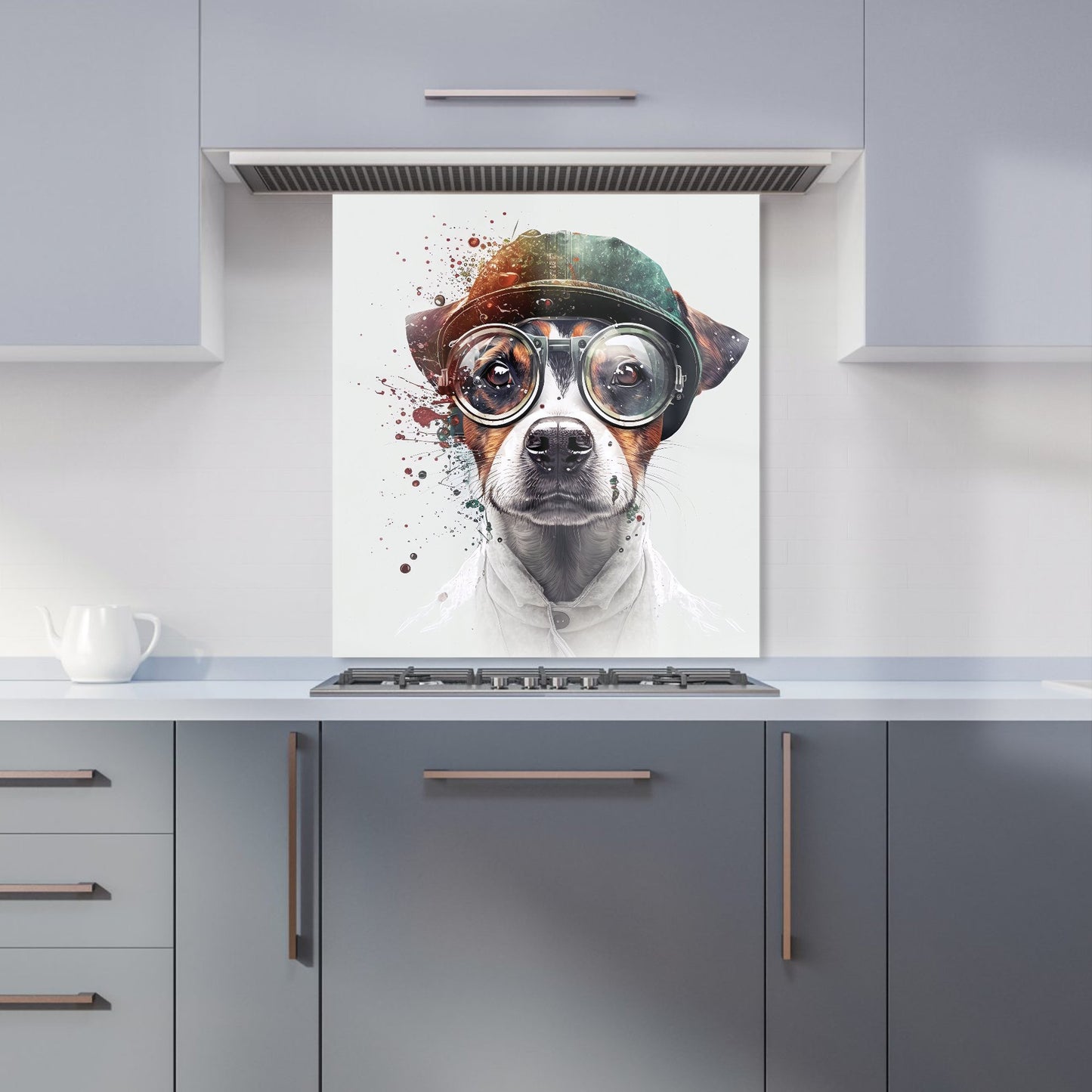 Jack Russell Terrier Dog Splashart Kitchen Splashback