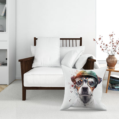 Jack Russell Terrier Dog Splashart Pet Bed