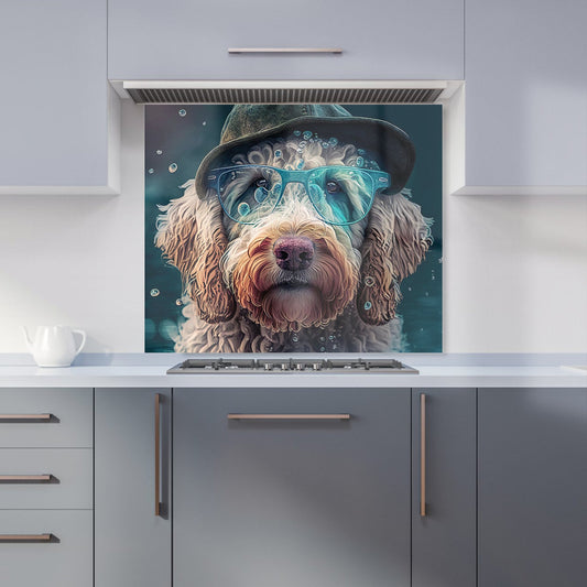 Labradoodle Dog Splashart Kitchen Splashback