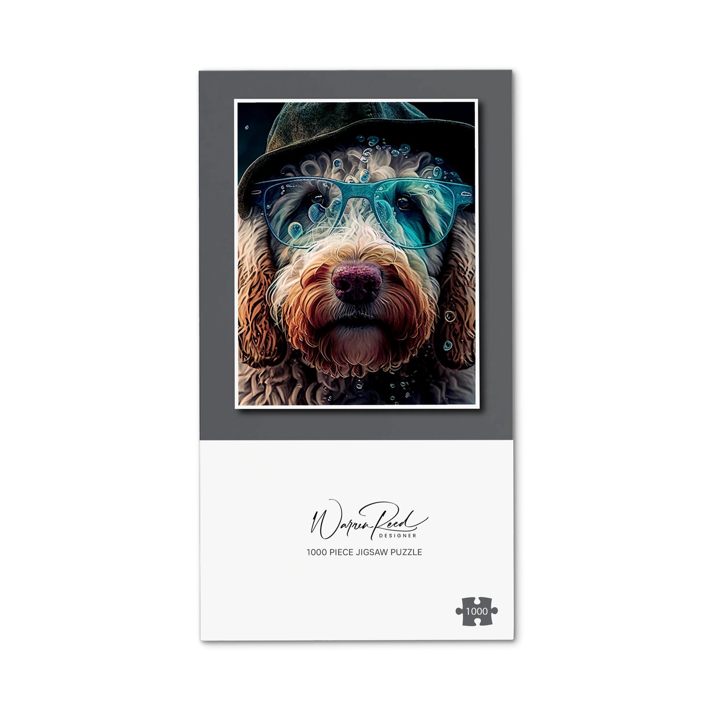 Labradoodle Dog Splashart Jigsaw Puzzle