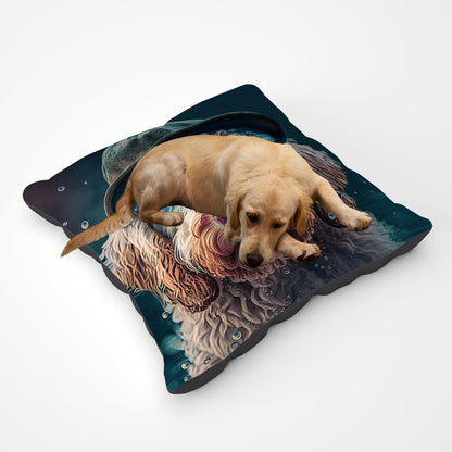 Labradoodle Dog Splashart Pet Bed