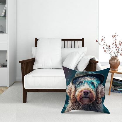 Labradoodle Dog Splashart Pet Bed