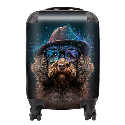 Labradoodle Dog Splashart Suitcase