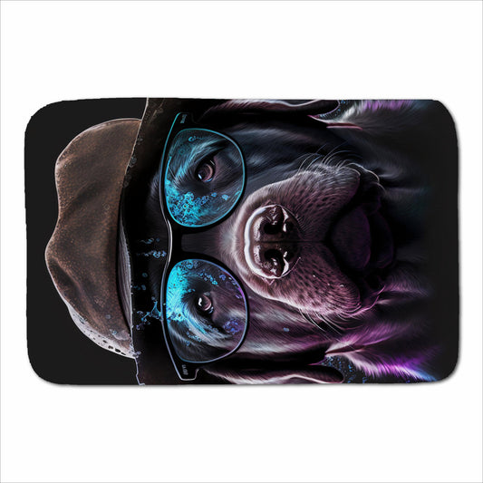 Labrador Retriever Dog Splashart Sherpa Blanket