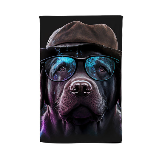 Labrador Retriever Dog Splashart Tea Towel
