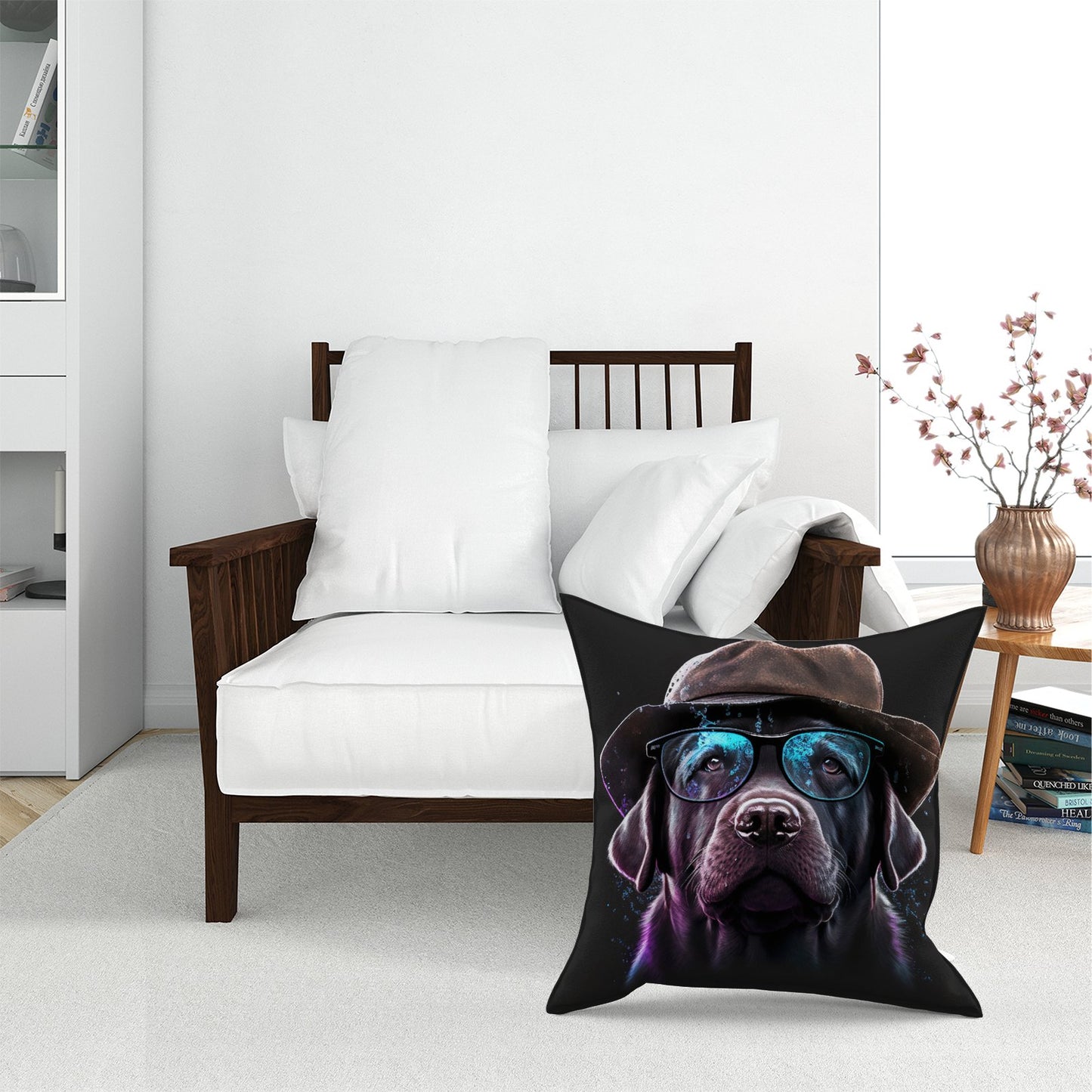 Labrador Retriever Dog Splashart Pet Bed
