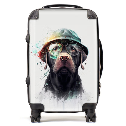 Labrador Retriever Dog Splashart Suitcase