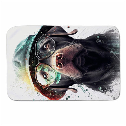 Splashart Labrador Retriever Dog  Sherpa Blanket
