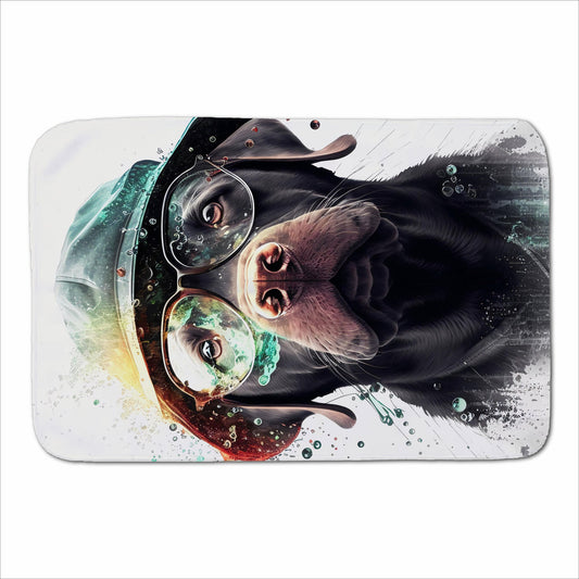 Splashart Labrador Retriever Dog  Sherpa Blanket