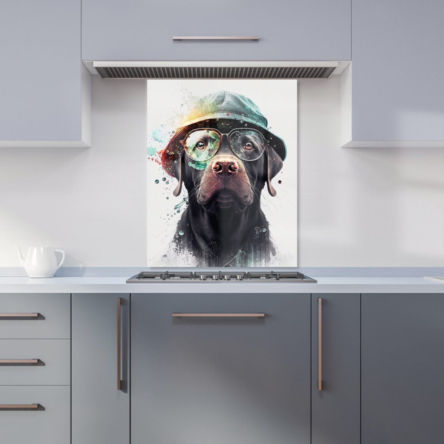 Splashart Labrador Retriever Dog  Kitchen Splashback