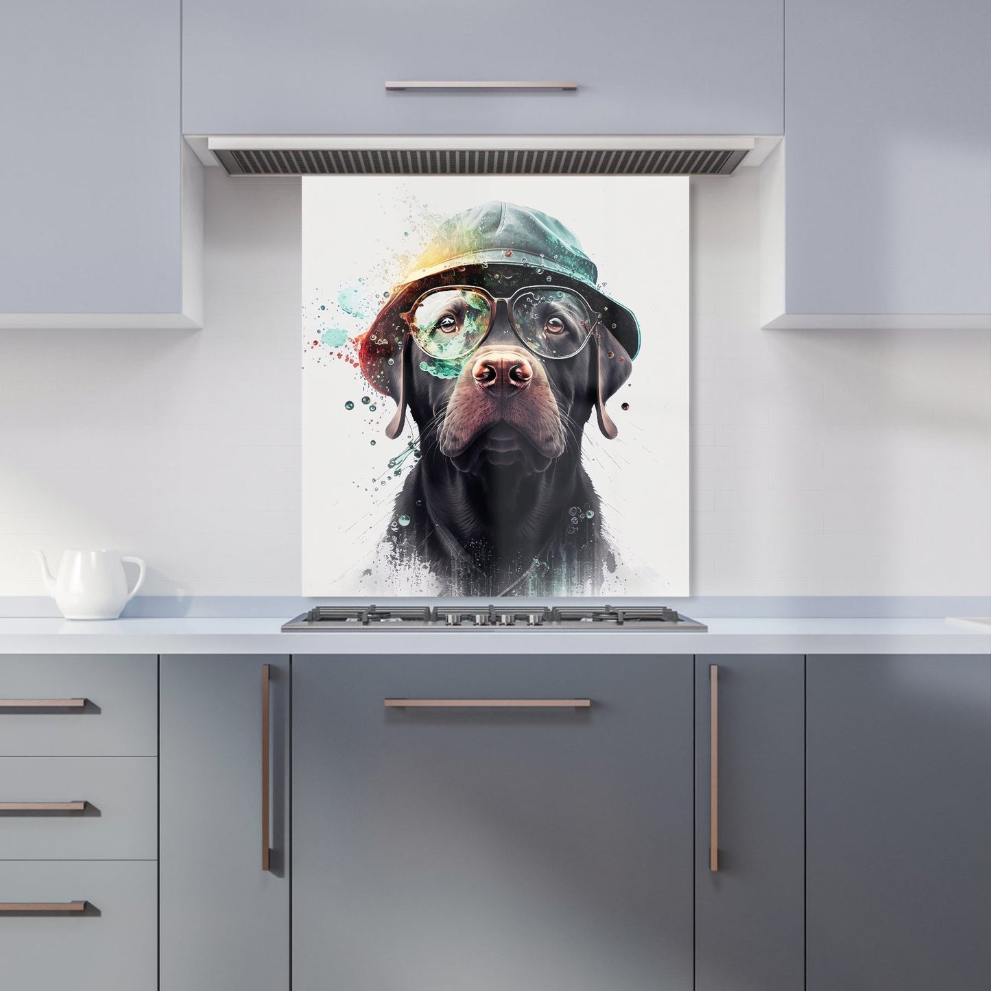 Splashart Labrador Retriever Dog  Kitchen Splashback
