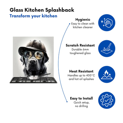 Labrador Retriever Dog Kitchen Splashback
