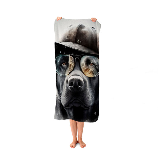 Labrador Retriever Dog Beach Towel