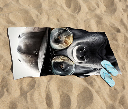 Labrador Retriever Dog Beach Towel