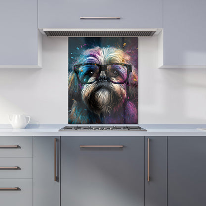 Lharsa Apso Dog Face Splashart Kitchen Splashback
