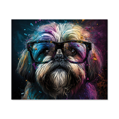 Lharsa Apso Dog Face Splashart Kitchen Splashback