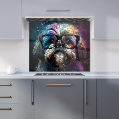 Lharsa Apso Dog Face Splashart Kitchen Splashback