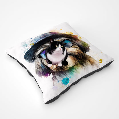 Lhasa Apso Dog With Glasses Splashart Pet Bed