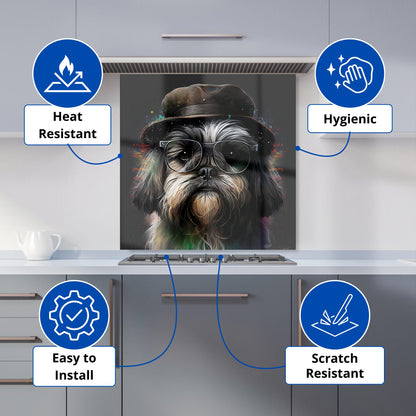 Lhasa Apso Dog Splashart Kitchen Splashback