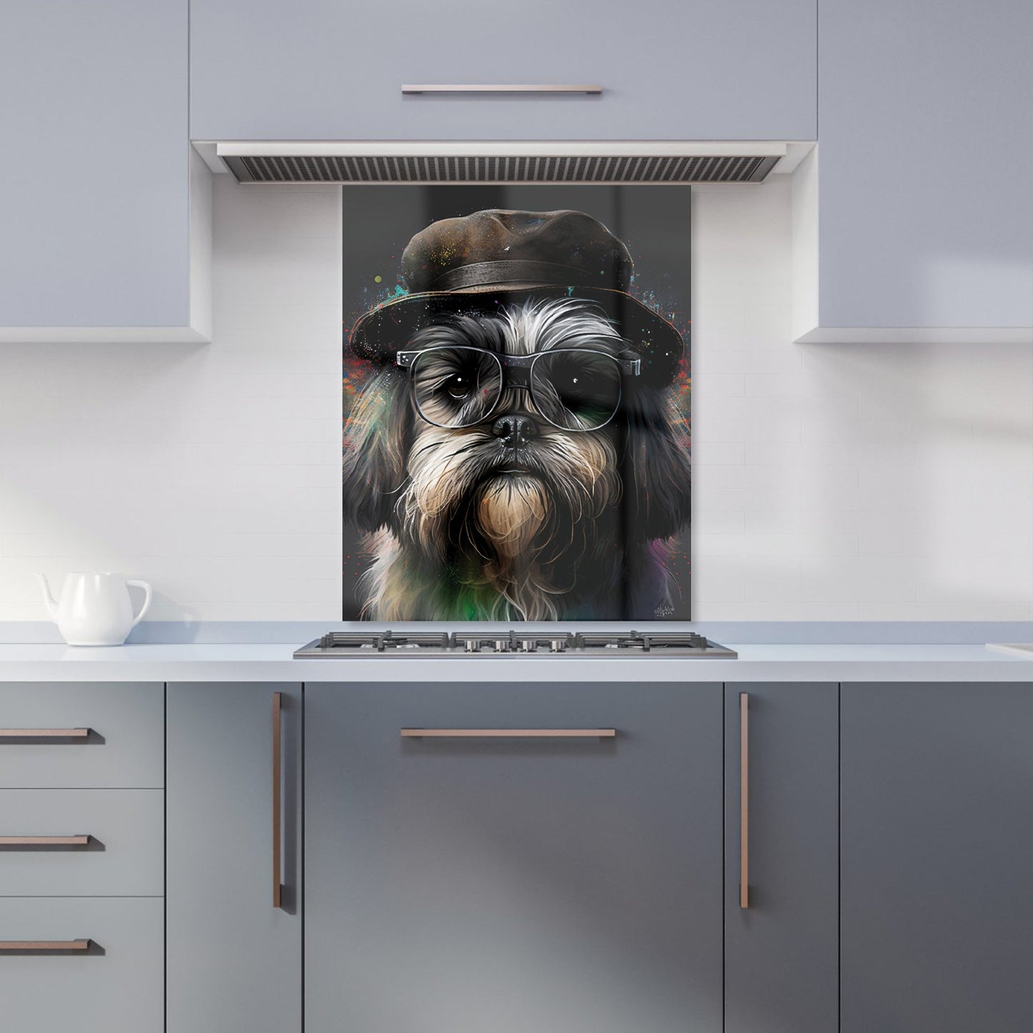 Lhasa Apso Dog Splashart Kitchen Splashback