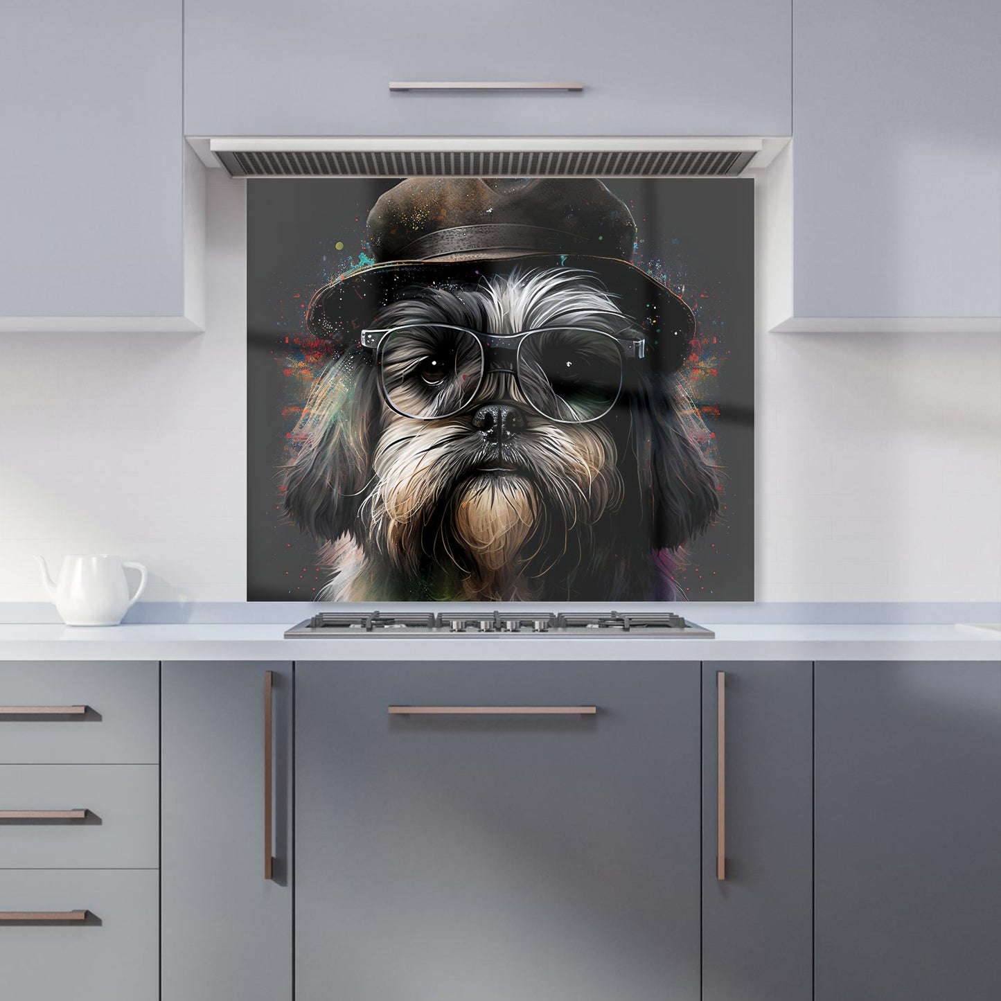 Lhasa Apso Dog Splashart Kitchen Splashback