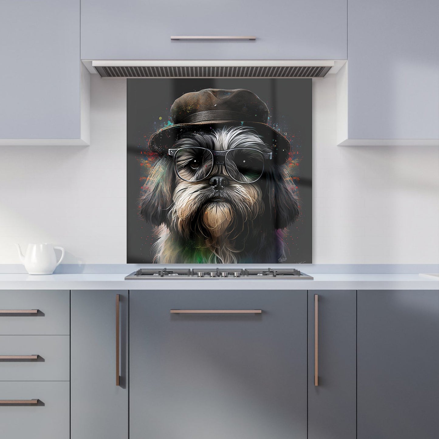 Lhasa Apso Dog Splashart Kitchen Splashback