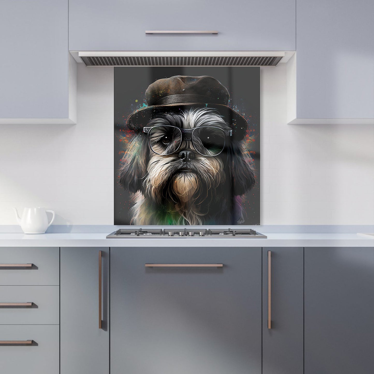 Lhasa Apso Dog Splashart Kitchen Splashback