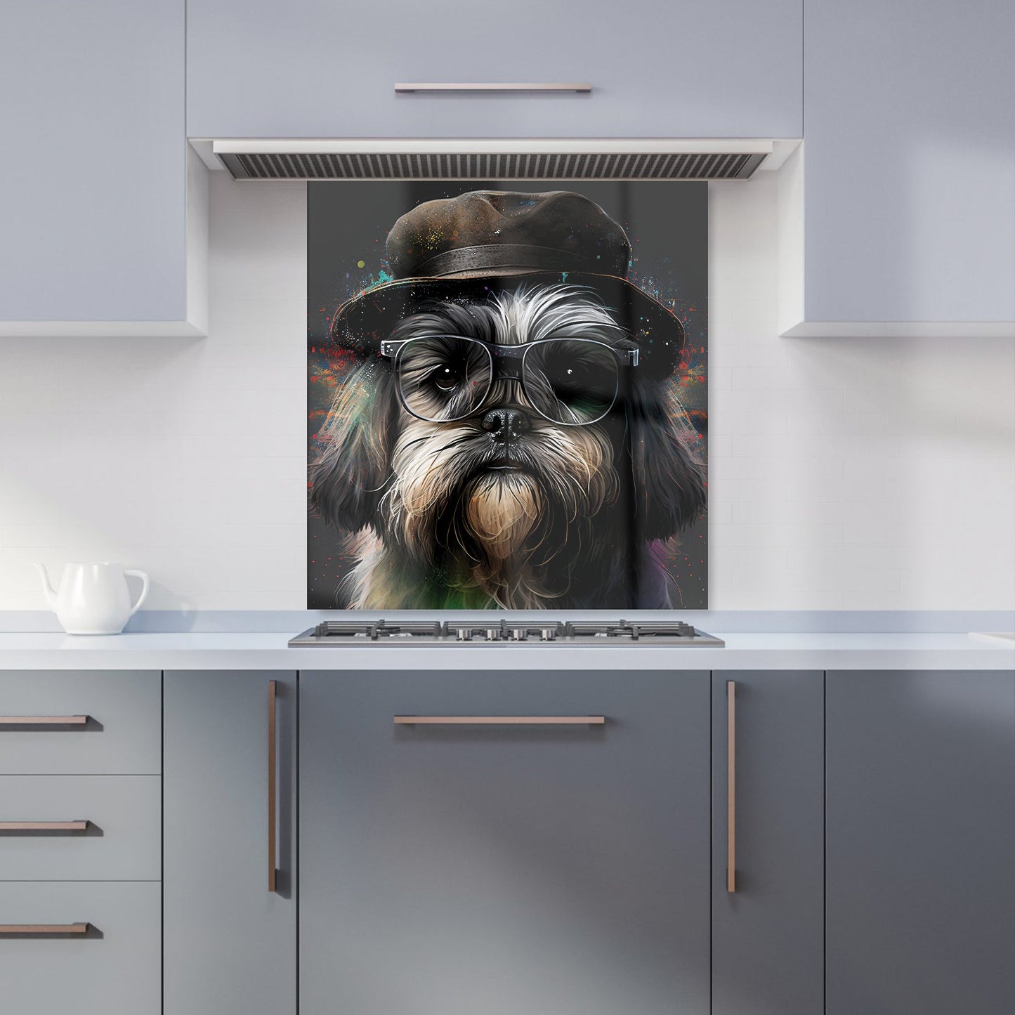 Lhasa Apso Dog Splashart Kitchen Splashback