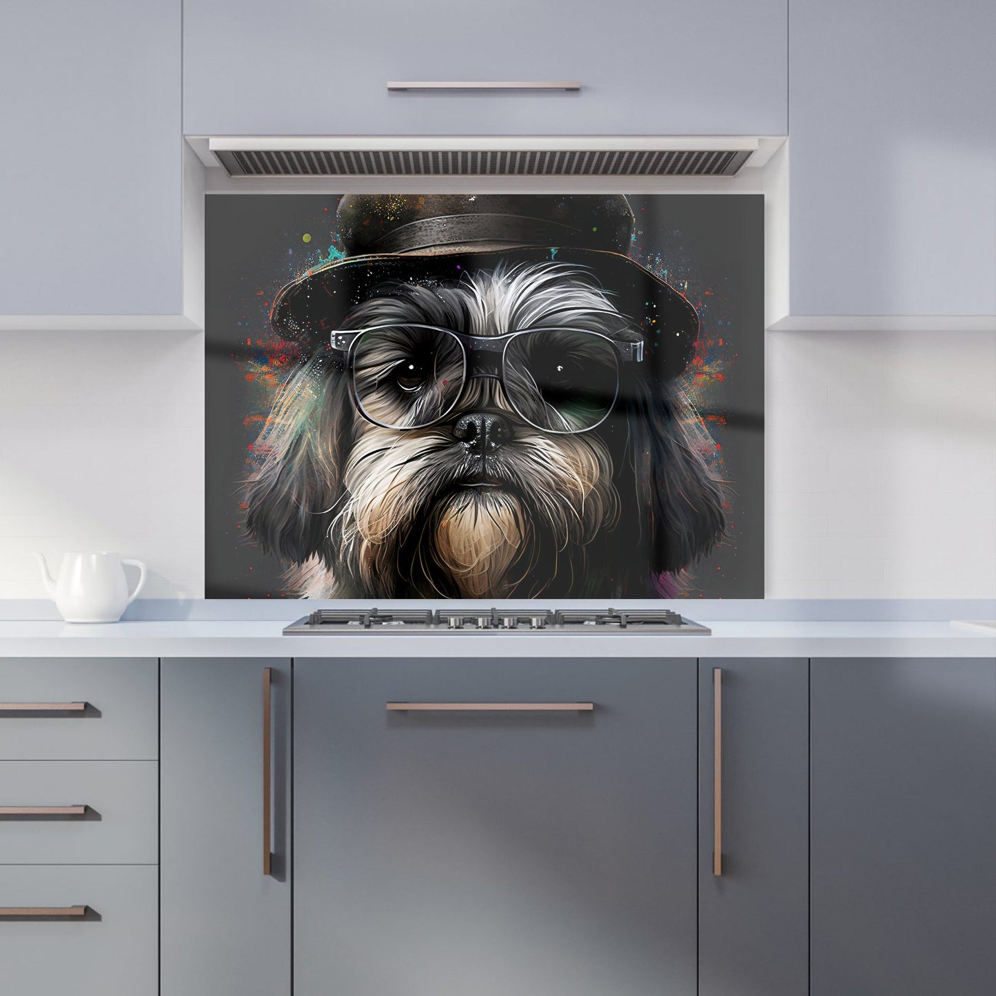 Lhasa Apso Dog Splashart Kitchen Splashback