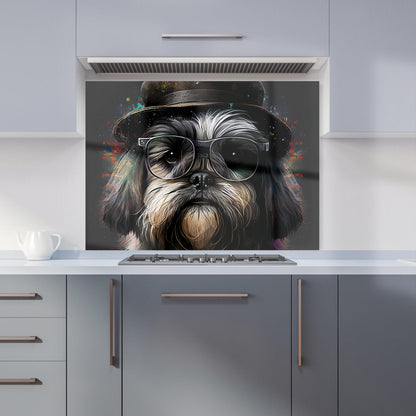 Lhasa Apso Dog Splashart Kitchen Splashback