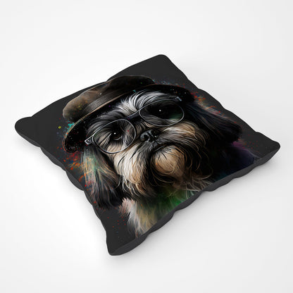 Lhasa Apso Dog Splashart Pet Bed