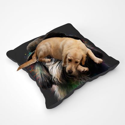Lhasa Apso Dog Splashart Pet Bed