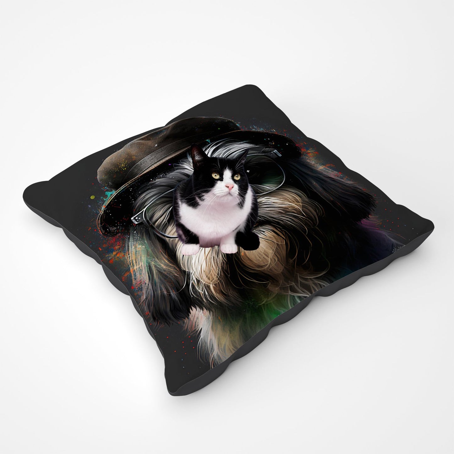 Lhasa Apso Dog Splashart Pet Bed