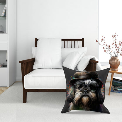 Lhasa Apso Dog Splashart Pet Bed