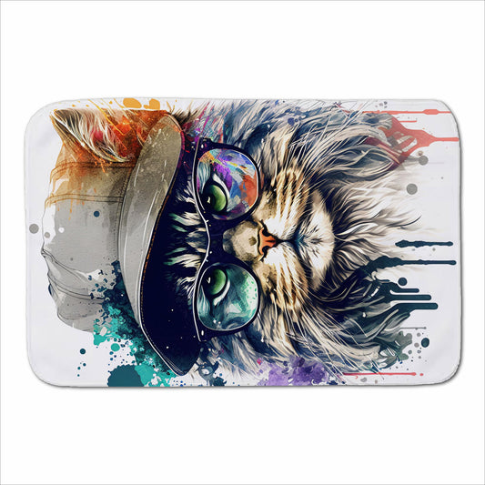 Maine Coon Cat Splashart Sherpa Blanket
