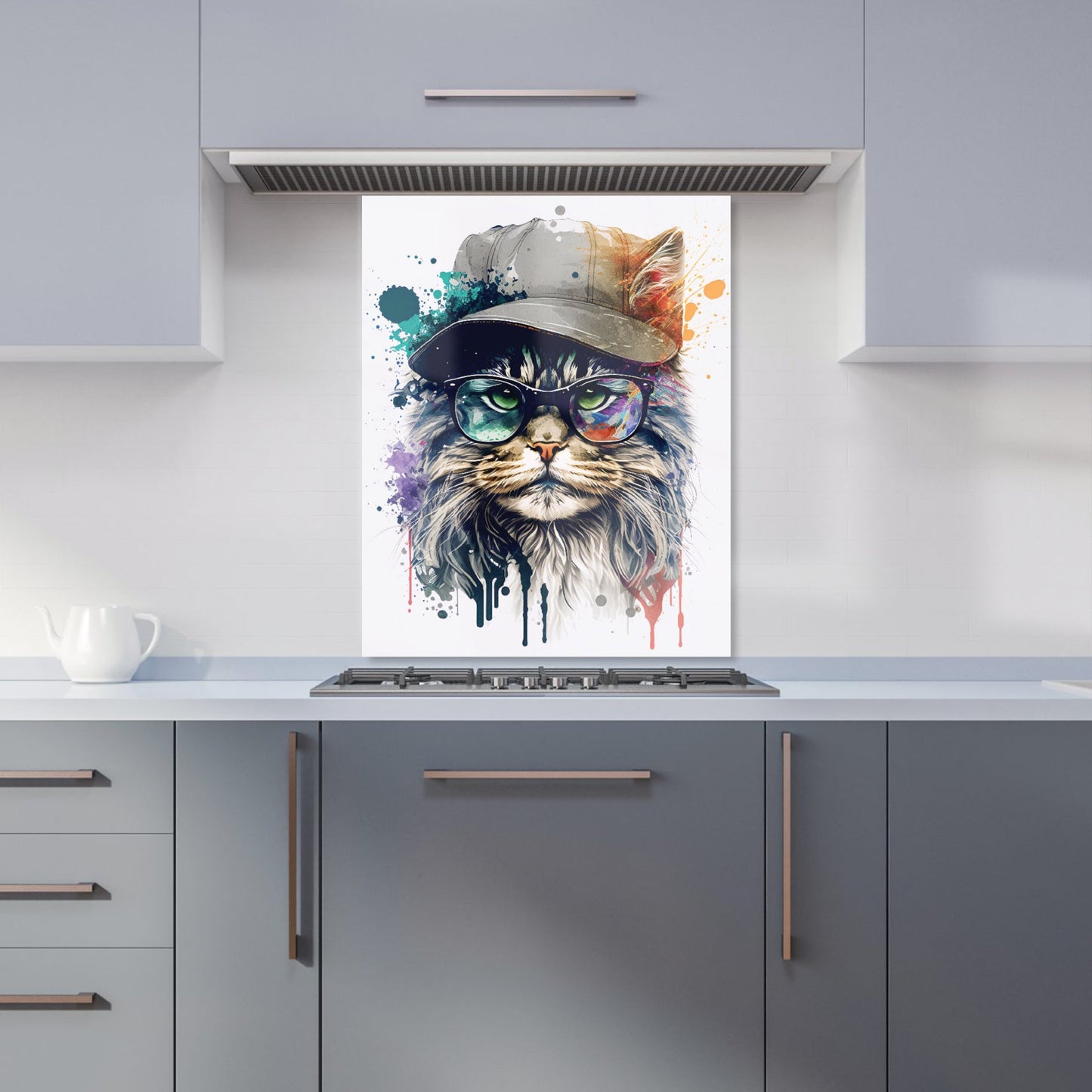 Maine Coon Cat Splashart Kitchen Splashback
