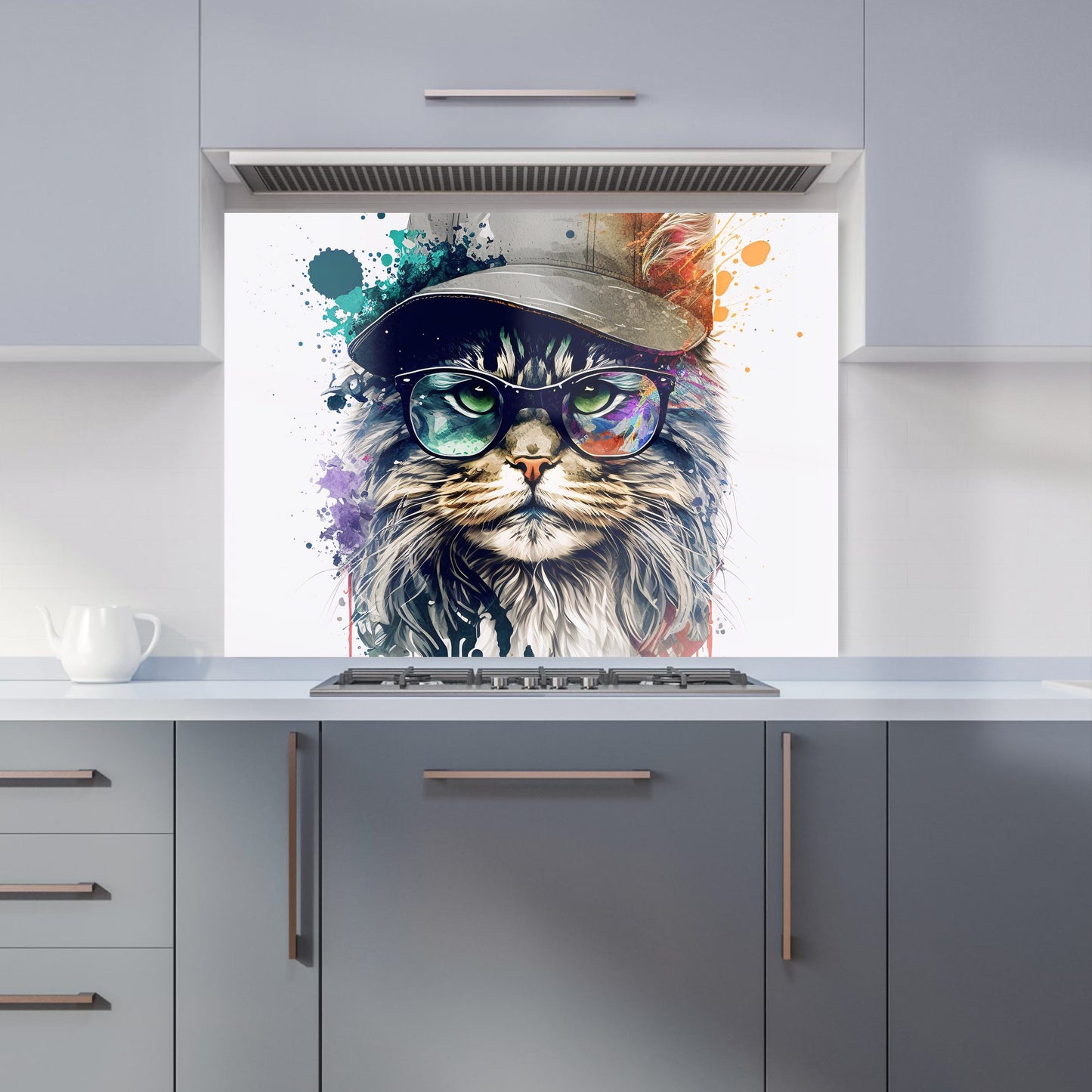 Maine Coon Cat Splashart Kitchen Splashback