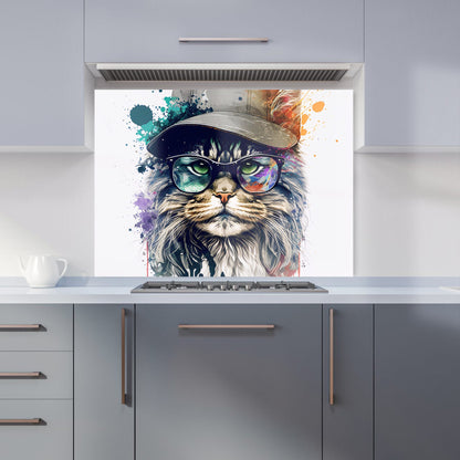 Maine Coon Cat Splashart Kitchen Splashback