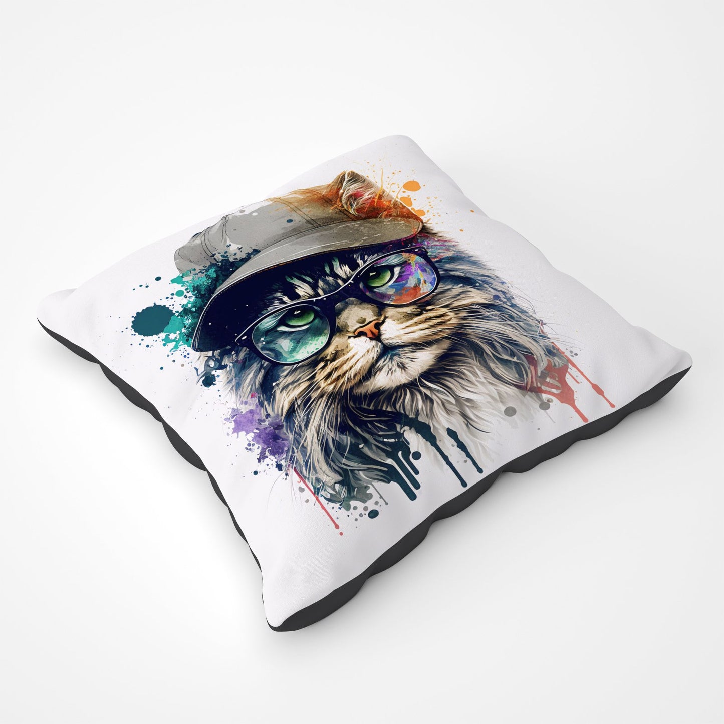 Maine Coon Cat Splashart Pet Bed