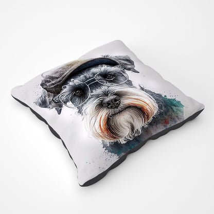 Miniature Schnauzer Dog Splashart Pet Bed