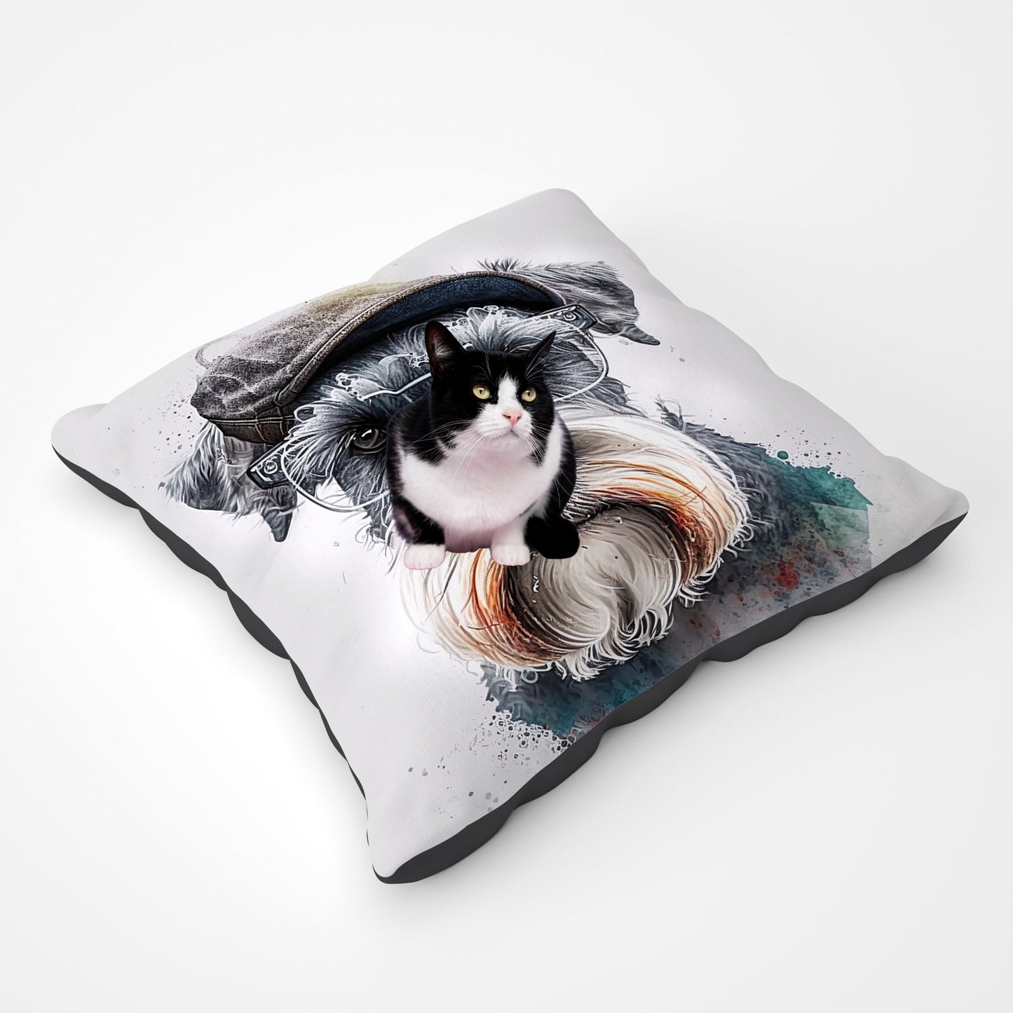 Miniature Schnauzer Dog Splashart Pet Bed
