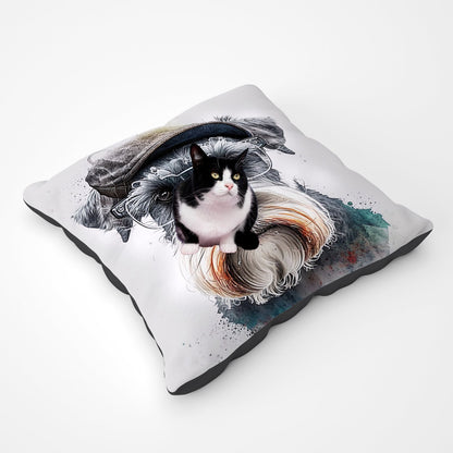 Miniature Schnauzer Dog Splashart Pet Bed