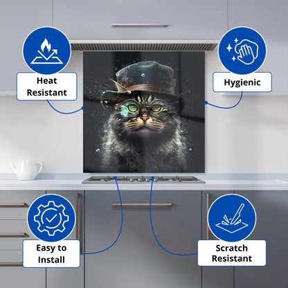 Norwegian Forest Cat Kitchen Splashback