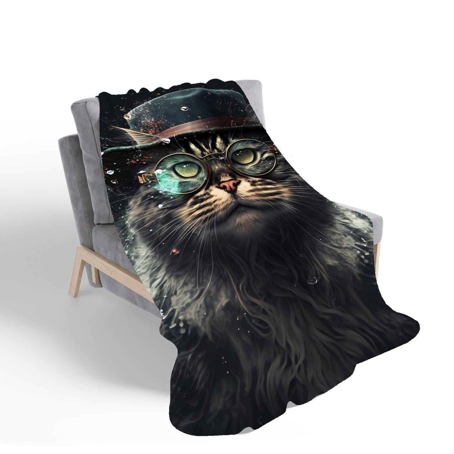 Norwegian Forest Cat Sherpa Blanket