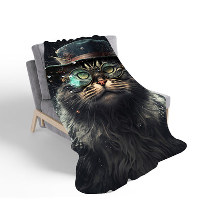 Norwegian Forest Cat Sherpa Blanket