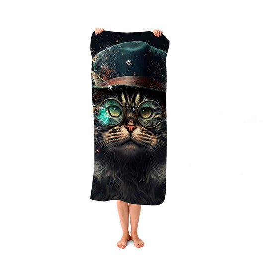 Norwegian Forest Cat Beach Towel